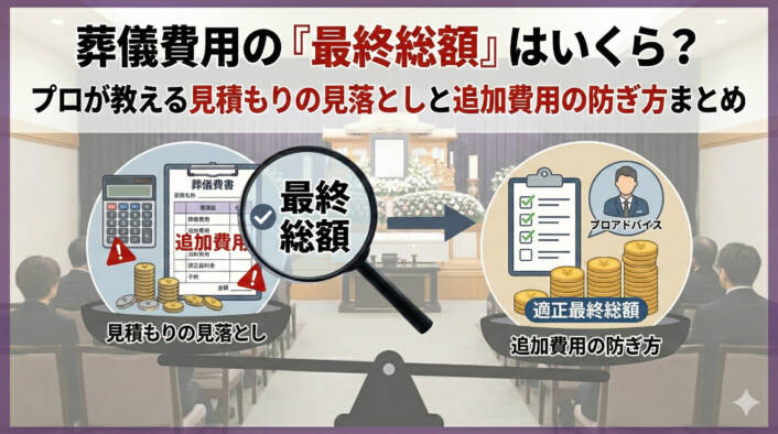 葬儀費用の「最終総額」はいくら？プロが教える見積もりの見落としと追加費用の防ぎ方