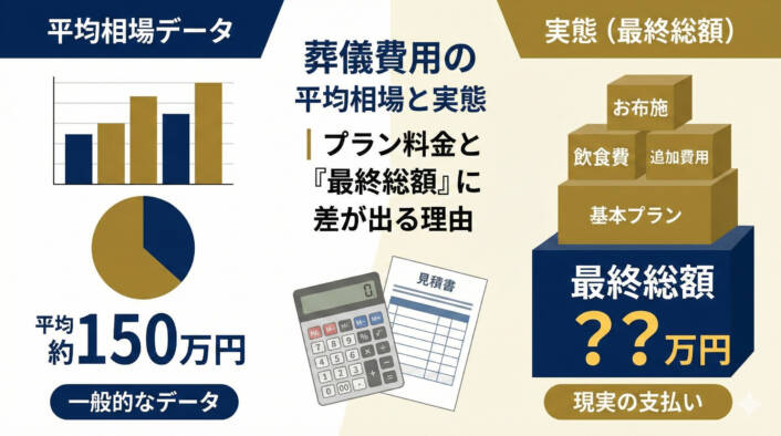 葬儀費用の平均相場と実態｜プラン料金と「最終総額」に差が出る理由